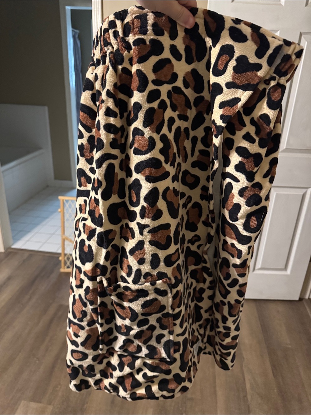 Southern Couture Leopard Print Bath Towel Dress